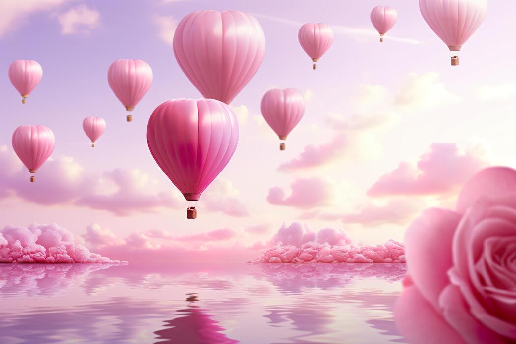Pink Hot Air Balloon Stock Photos, Images and Backgrounds for Free Download