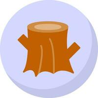 Tree stump Vector Icon Design