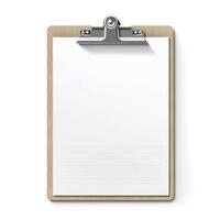 Clipboard is isolated on white background. Generative AI photo