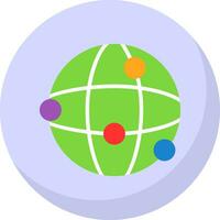 Globe Network Vector Icon Design