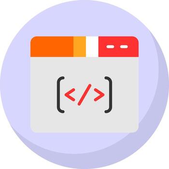 Coding Vector Icon Design