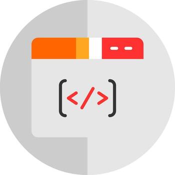 Coding Vector Icon Design