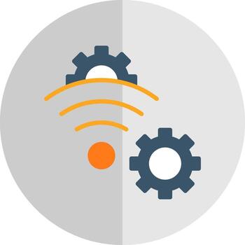 inalámbrico red preparar vector icono diseño