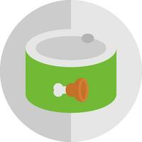 Canned food Vector Icon Design