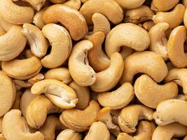 sweet cashew nuts close up photo