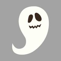 Ghost icon isolated on white background. Vector illustration