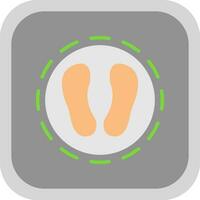 Shoe print Vector Icon Design