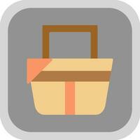 Picnic basket Vector Icon Design