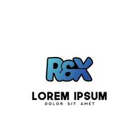 RX Initial Logo Design Vector