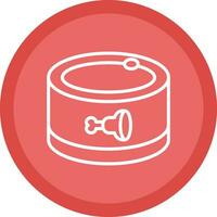 Canned food Vector Icon Design