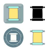 Scroll of Paper Vector Icon