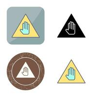 Unique Warning Vector Icon