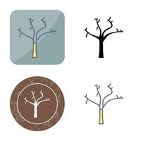 Tree with no Leaves Vector Icon