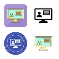 Distance Education Vector Icon