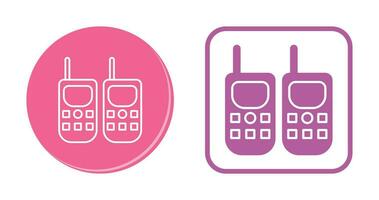 icono de vector de walkie-talkie