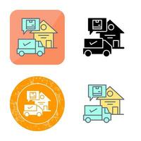 Package Receiving Vector Icon