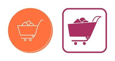 Unique Shopping Cart II Vector Icon