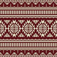 Ethnic geometric abstract background in native american retro style. Seamless tribal Navajo pattern design for textile and fabric. vector