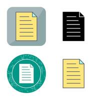 Unique Document Vector Icon