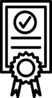 Certficate Vector Icon Design