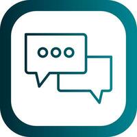 Speech bubble Vector Icon Design