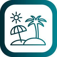 Beach Vector Icon Design