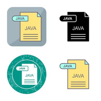 icono de vector de java
