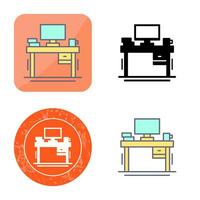 Desk Vector Icon