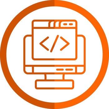 Coding Vector Icon Design