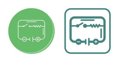 icono de vector de circuito eléctrico