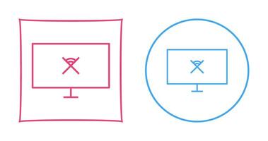 Unique Disconnected Network Vector Icon