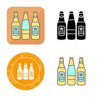 Beer Bottles Vector Icon