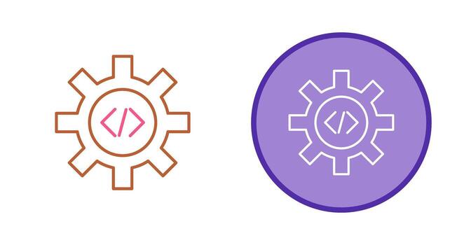 Unique Code Optimization Vector Icon