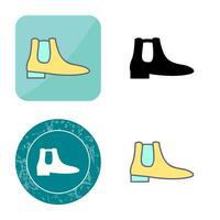 icono de vector de botas de hombre