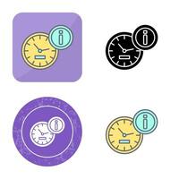 icono de vector de reloj