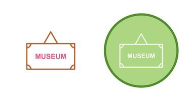 Museum Tag Vector Icon