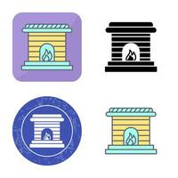 Fireplace Vector Icon