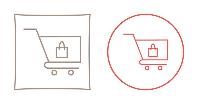 Unique Cart Vector Icon