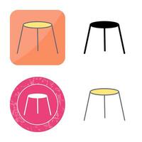 Unique Stool Vector Icon