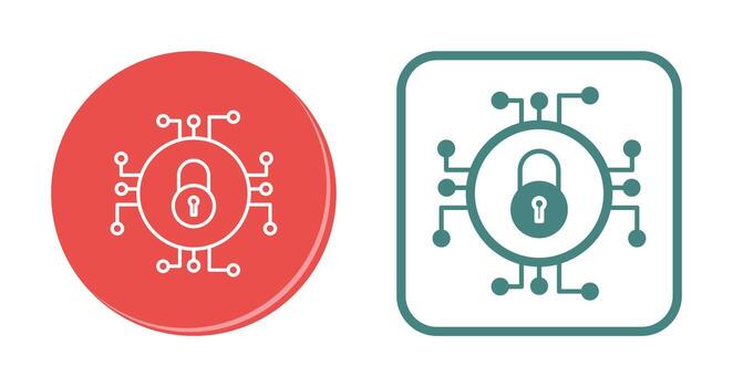 Unique Data Security Vector Icon