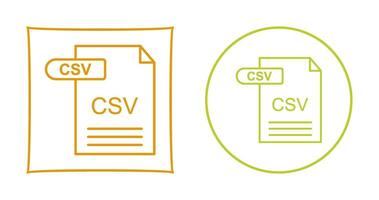 CSV Vector Icon