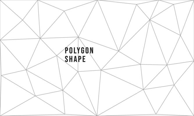 Modern abstract white background design with polygon shape line. Vector illustration template