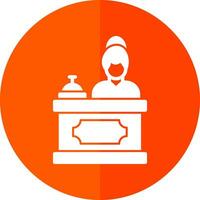 Receptionist Vector Icon Design