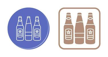 Beer Bottles Vector Icon