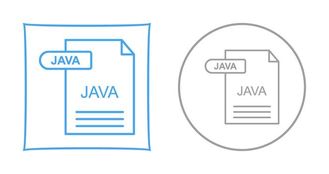 icono de vector de java