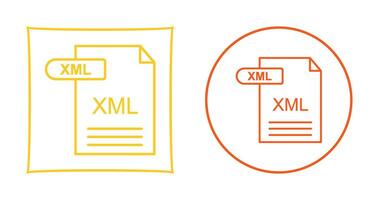 icono de vector xml