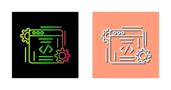 icono de vector de codificación