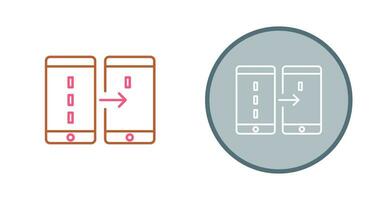 Unique Data Transfer Vector Icon