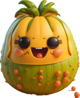 ai generativo - carino frutta cartone animato png