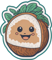 AI Generative - cute fruit cartoon png